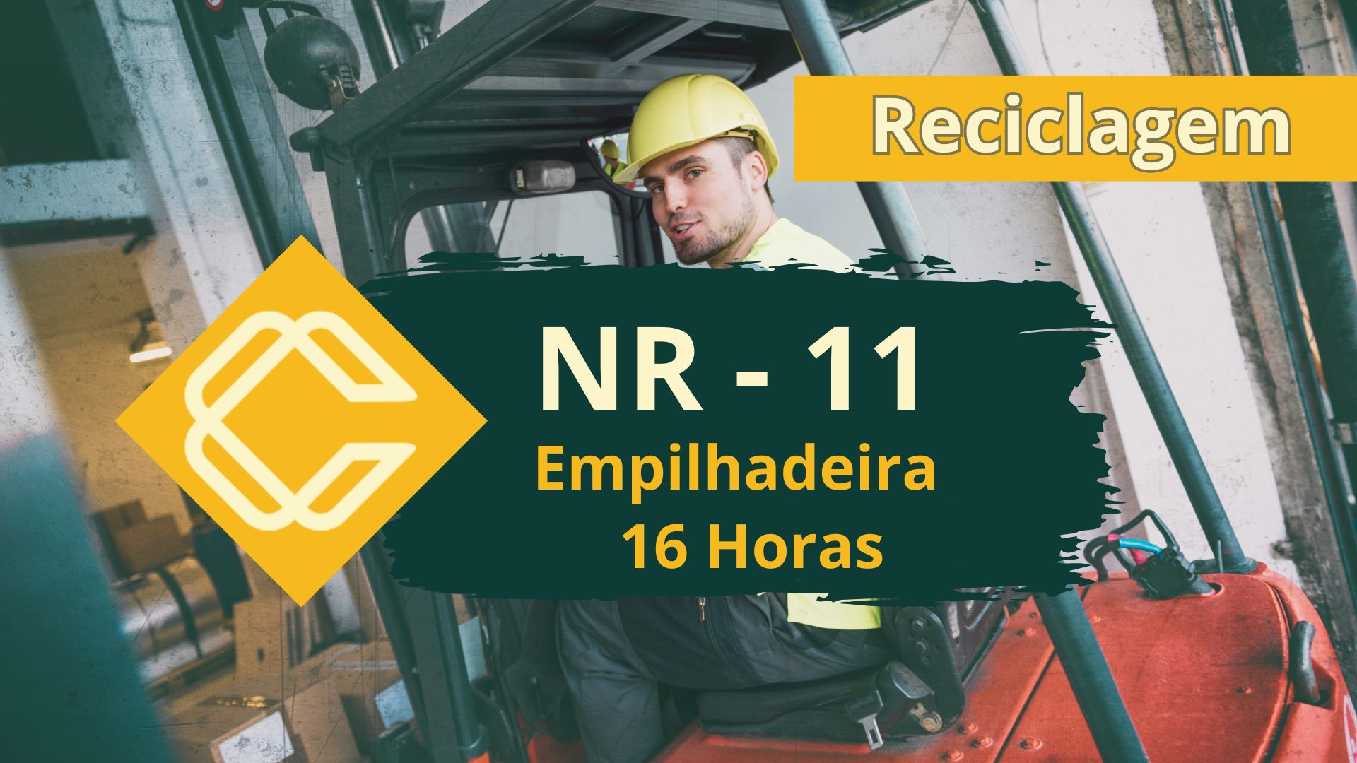 NR 11 – Operador de Empilhadeira – Teórico Reciclagem – 16 horas