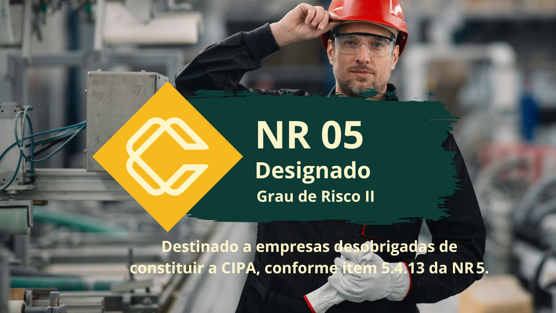 NR 05 CIPA – Comissão Interna de Prevenção de Acidentes – Representante Nomeado – Grau De Risco 2